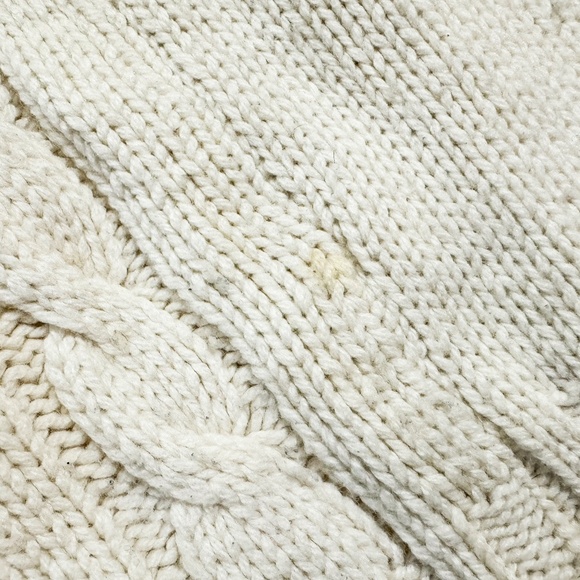 Pacha Cream Cable-Knit Oversized Turtleneck Sweater - Picture 7 of 8